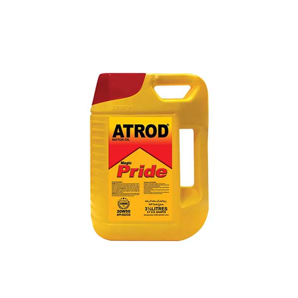 روغن موتور Pride 20w50 آترود با گرید SG و حجم 3.5 لیتر